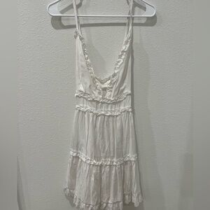 White Ruffled Sundress